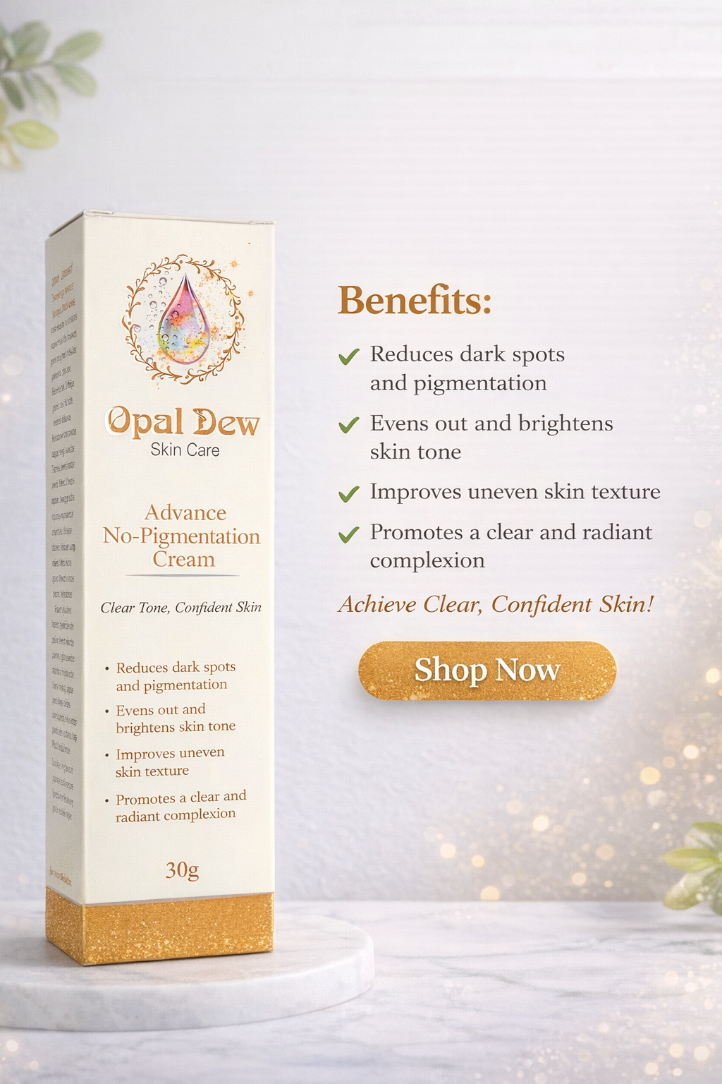 Opal Dew Advance No-Pigmentation Cream – Dark Spots Remover (30g)